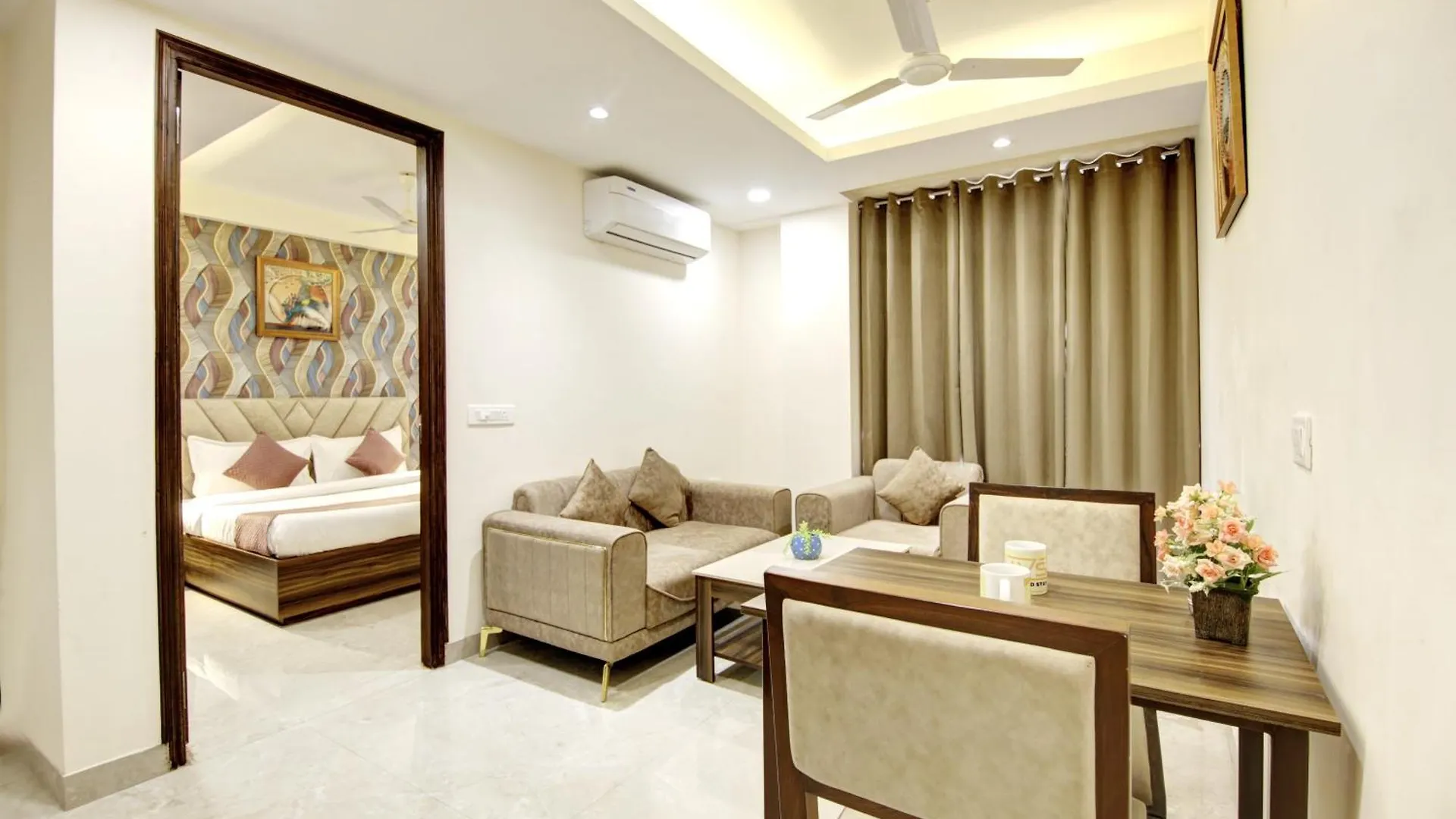 Limewood Stay 1Bhk Apartments Near Huda Metro And Fortis Hospital Gurgáon Indie