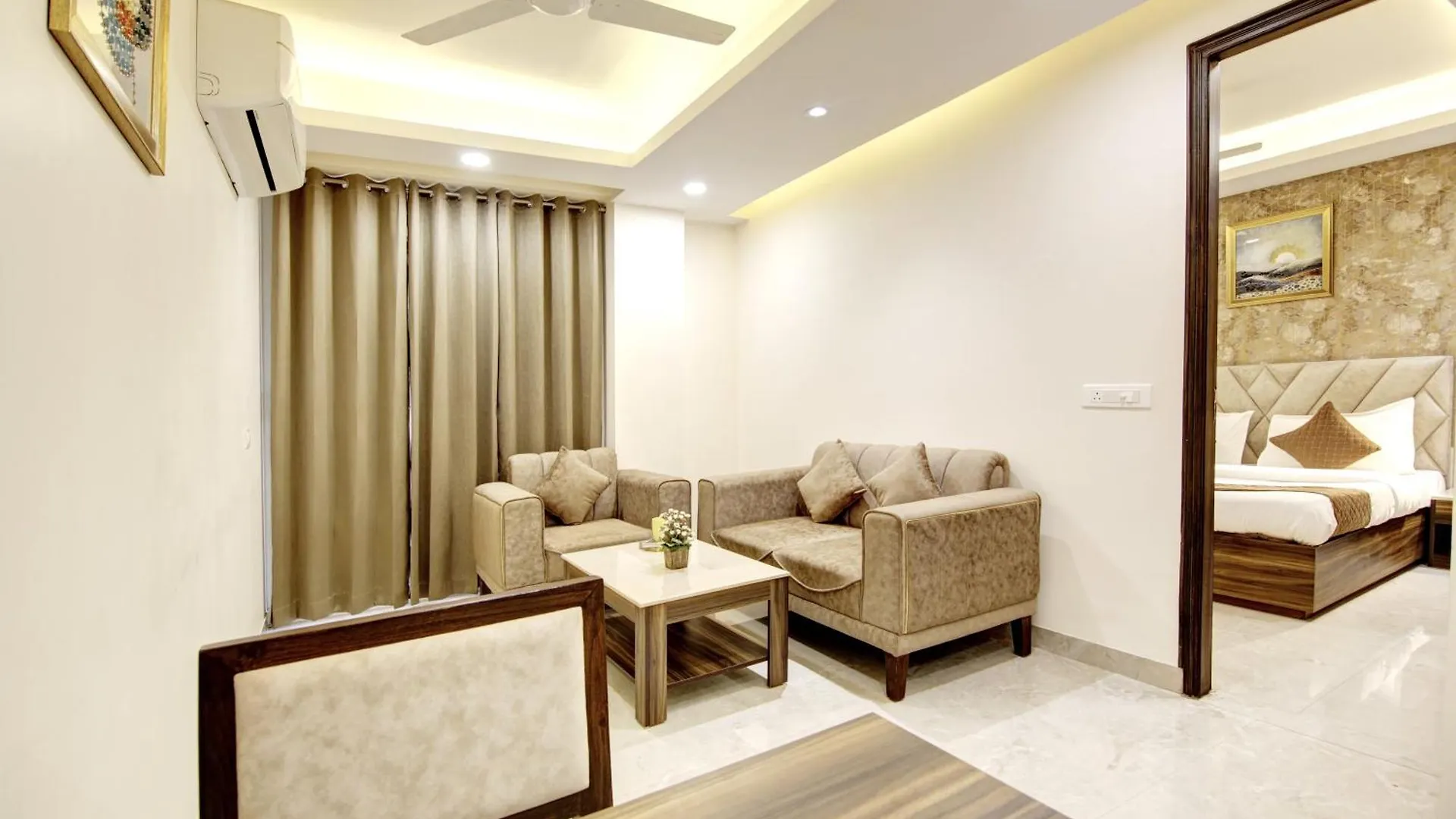 Limewood Stay 1Bhk Apartments Near Huda Metro And Fortis Hospital Gurgáon