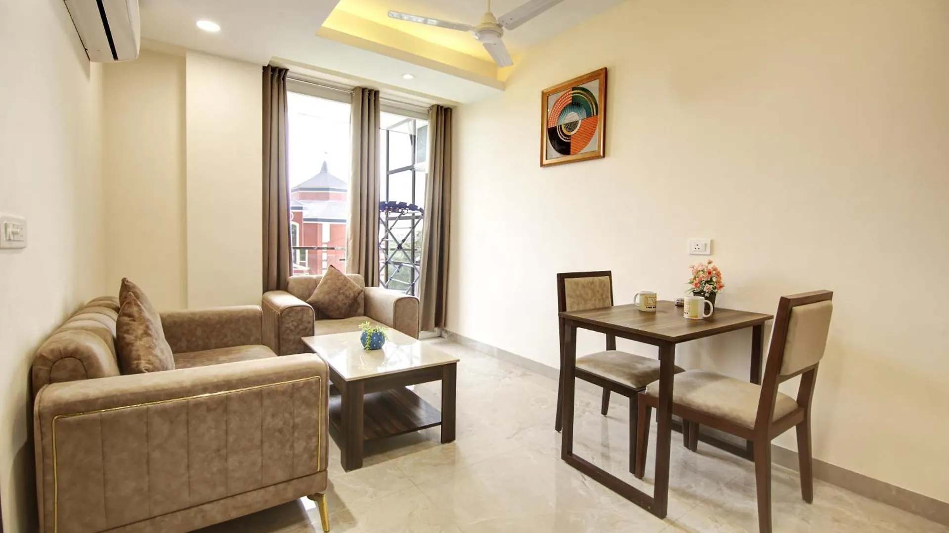 Limewood Stay 1Bhk Apartments Near Huda Metro And Fortis Hospital Gurgáon Indie
